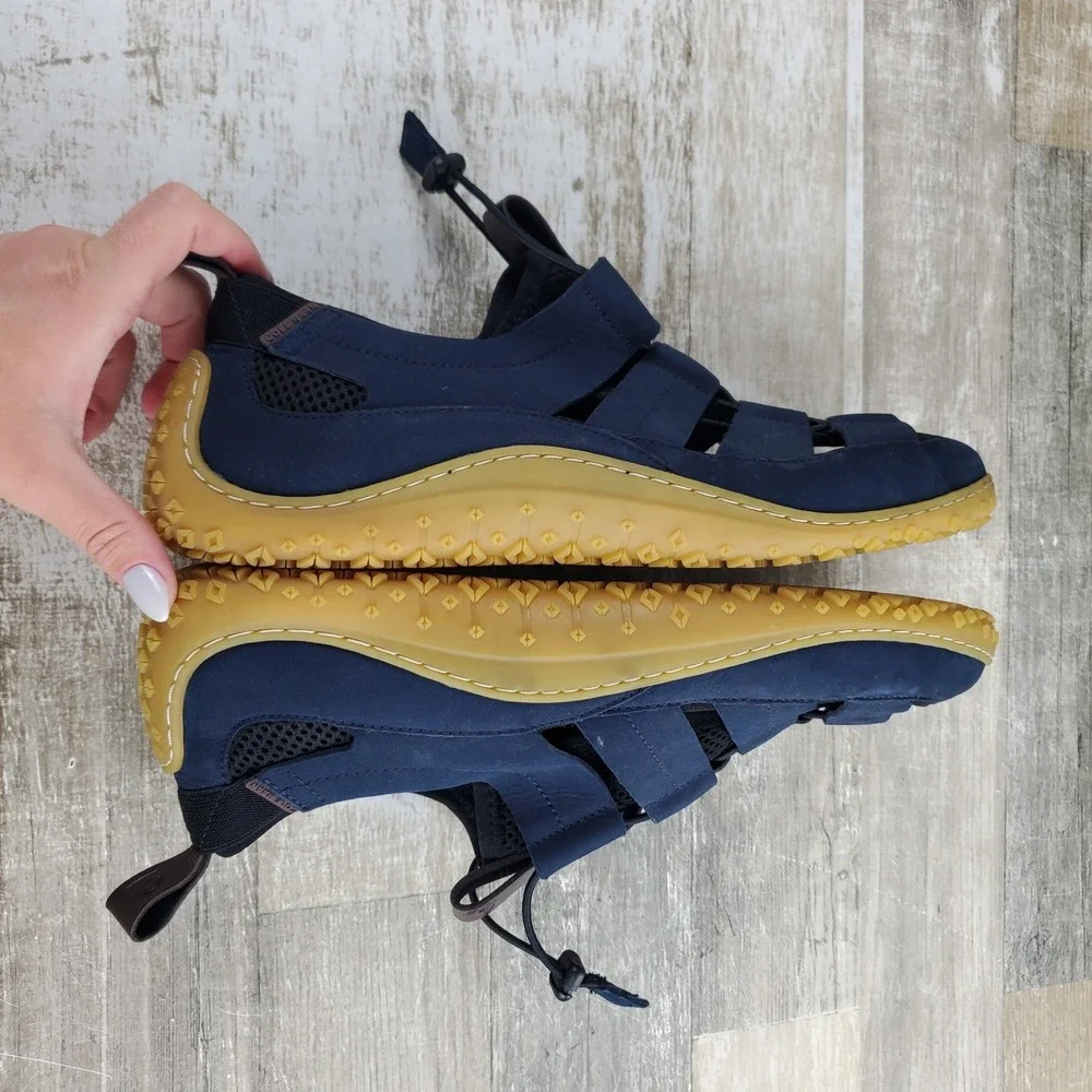 Cole Haan Zerogrand Tidetrek Fisherman Mens Sandals 11.5 M Navy Blue Leather